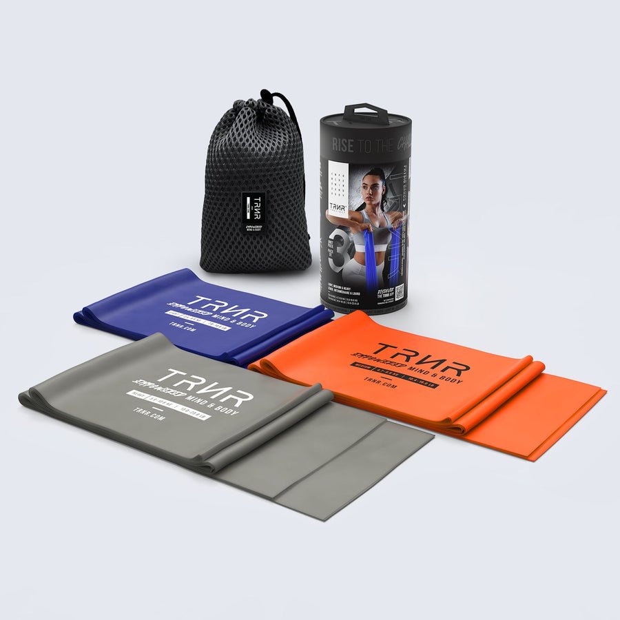 TRNR Physio Bands 3-pack. Flat Resistance Bands