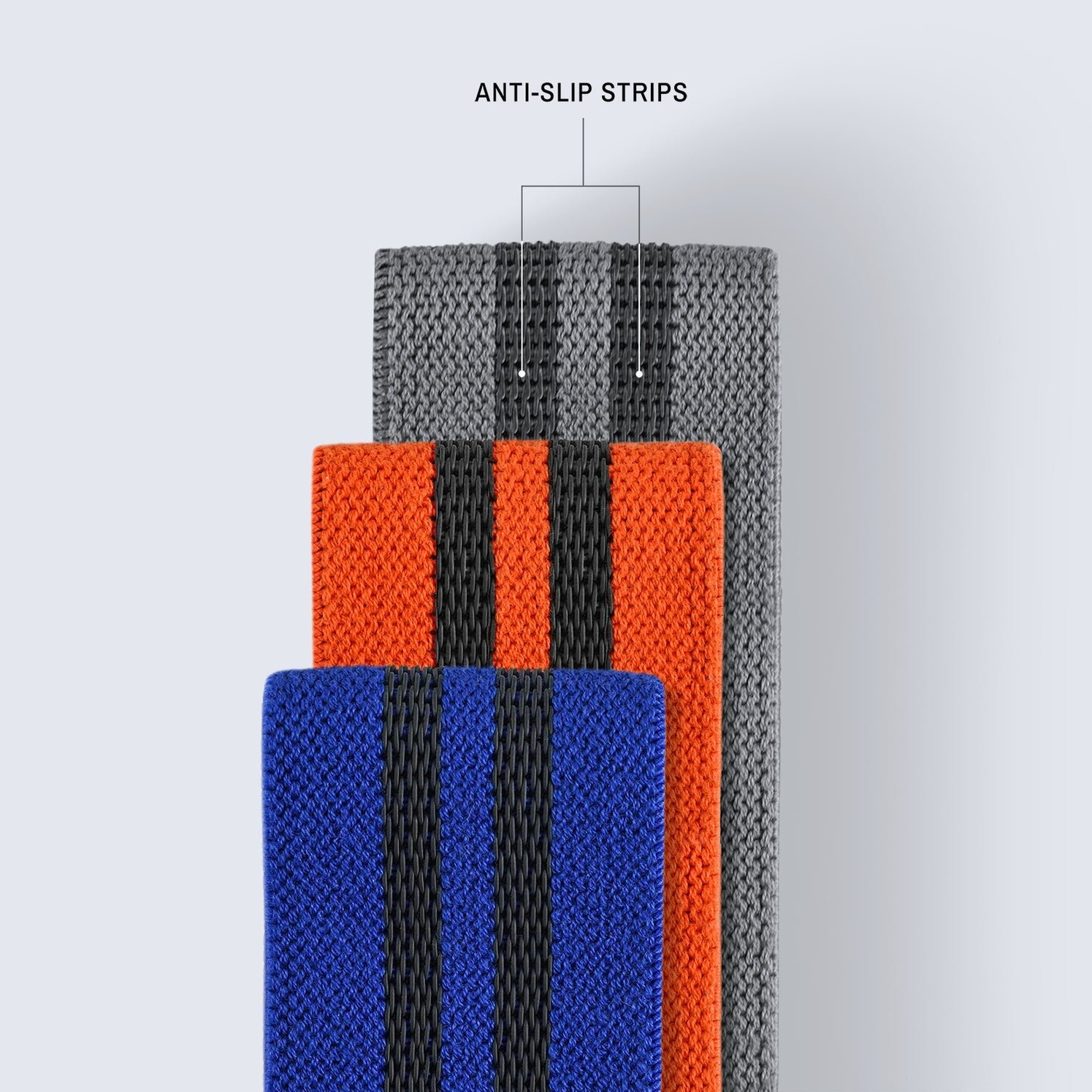 TRNR Strength Bands 3 Pack. Long Woven Resistance Loops - Image 3