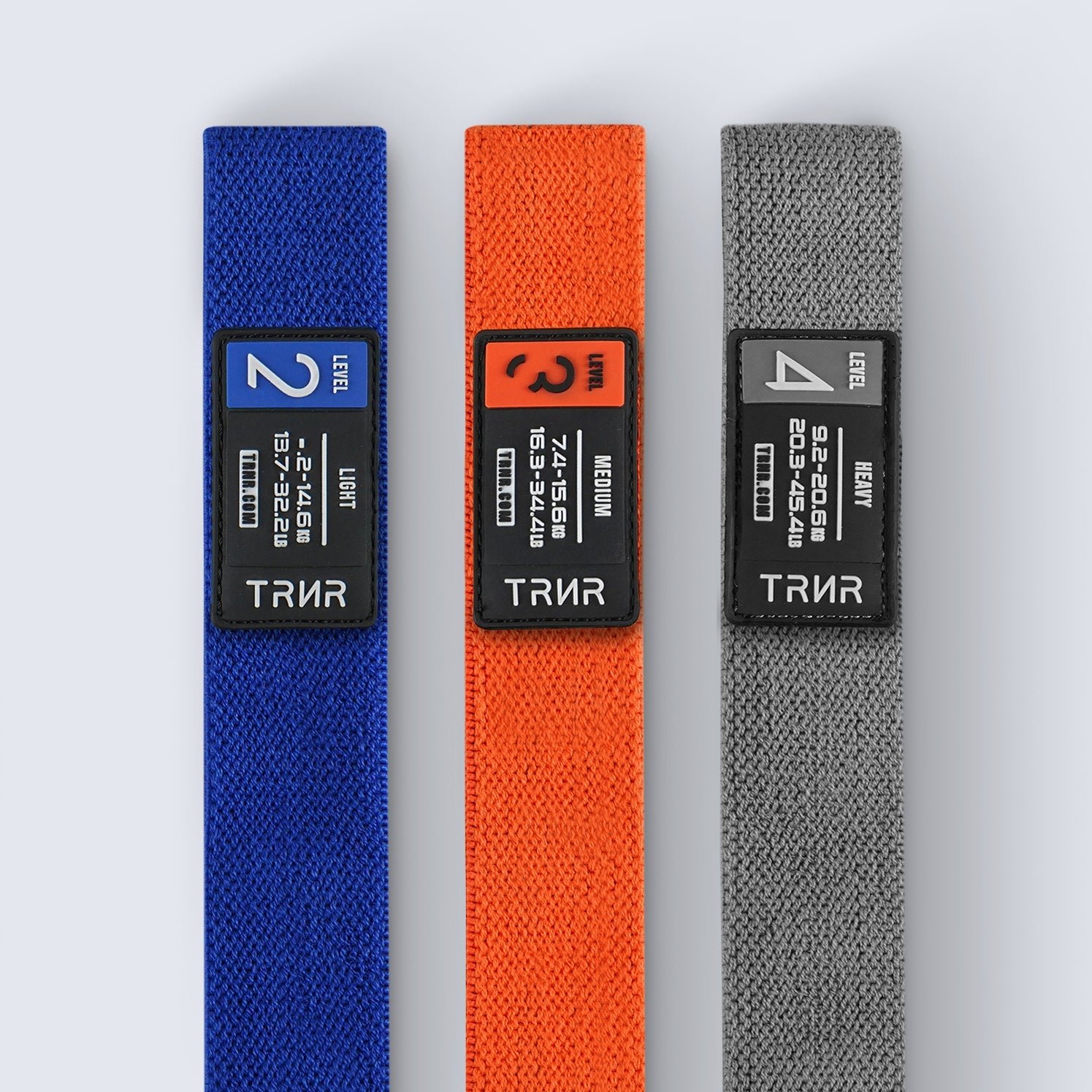 TRNR Strength Bands 3 Pack. Long Woven Resistance Loops - Image 4